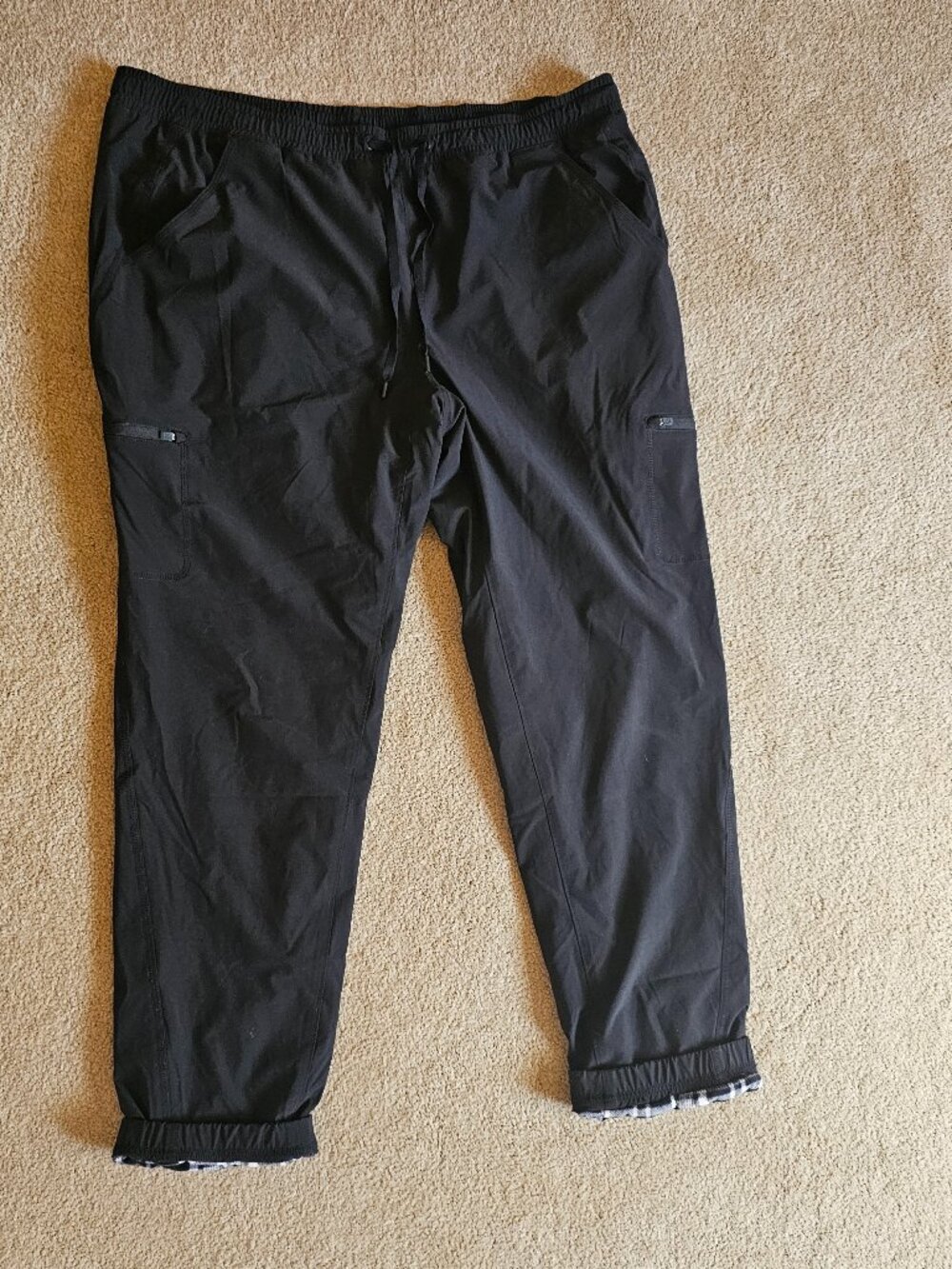 Womens Eddie Bauer Fleece Lined Water Resistant Pants Size 18W